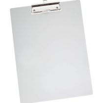 Wedo 057854 Clipboard A4 Writing Board with Rounded Corners Strong Clip and Hanging Hook Aluminium Metal