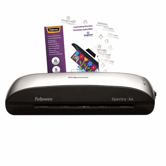 Fellowes Spectra A4 Home Office Laminator, 80-125 Micron, Including 10 Free Pouches