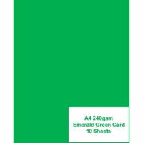 ARK A4 240gsm Colored Card Stock Pack of 10 Sheets (Emrald Green)