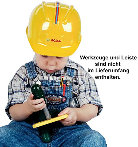 Theo Klein 8127 Bosch Safety Helmet I Toy Helmet in the Style of a Worker's Hard Hat I Adjustable Size I Dimensions: 25.8 cm x 19.5 cm x 11 cm I Toy for Children Aged 3 Years and up - Image 4