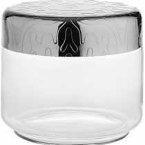 Alessi MW21/50, Dressed Kitchen Box with Hermetic lid, 50cl, Glass, Silver