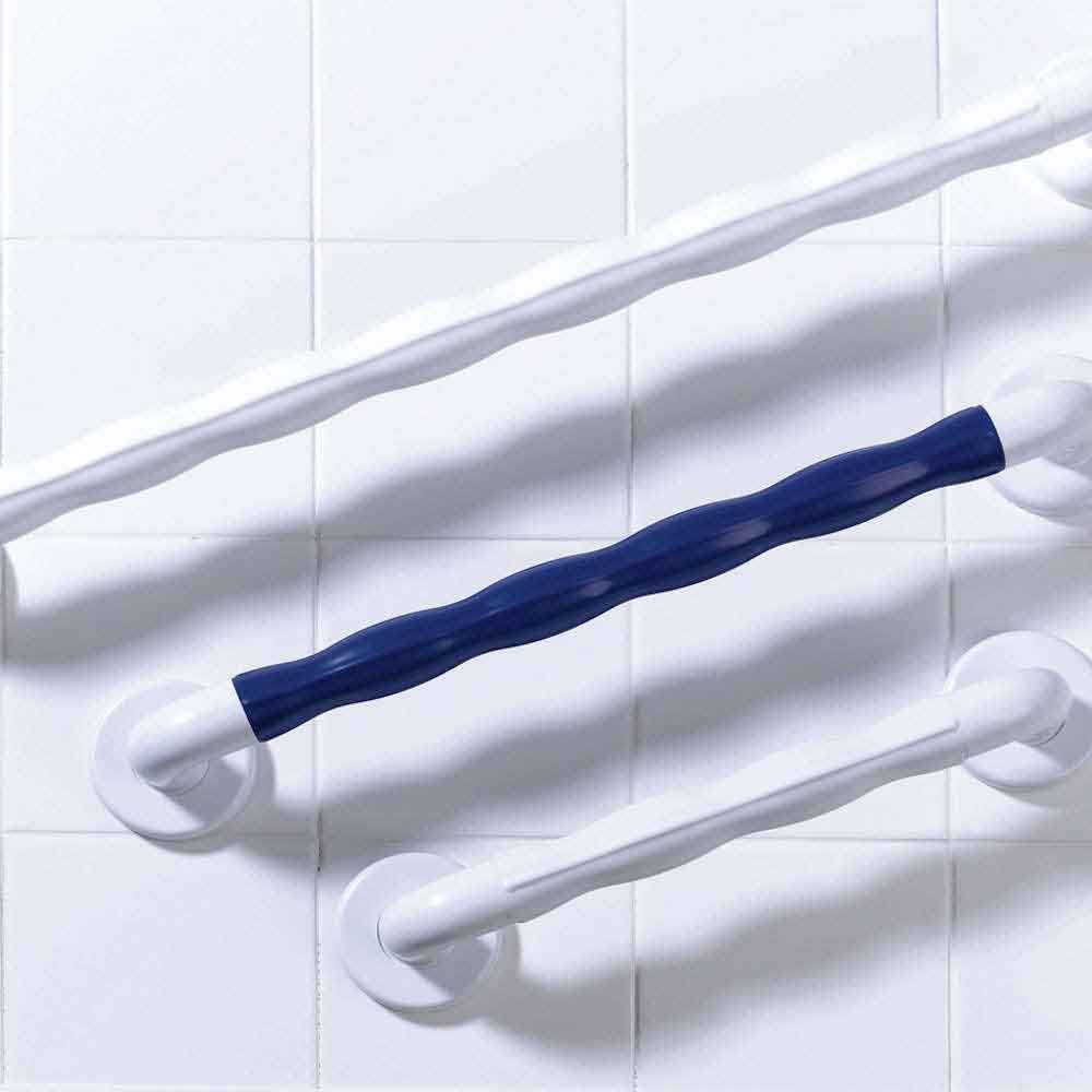 NRS Healthcare Natural Grip Grab Rail - 45 cm (18 inch) Length - White, 45 cm (18-inch) Length - Image 2