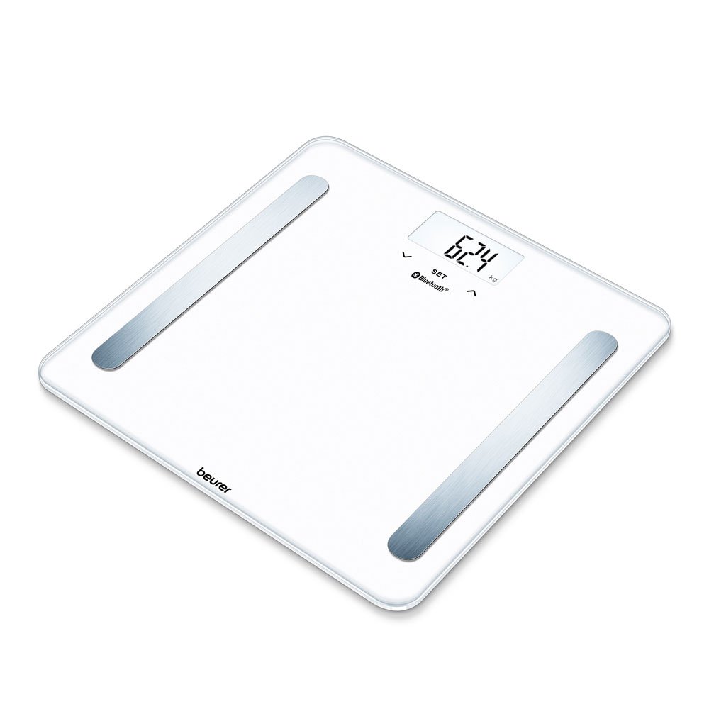 Beurer BF600 Body Analysis Scale, Digital Bathroom Scales with Weight Analysis, Connection Between Smartphone and Scales, White