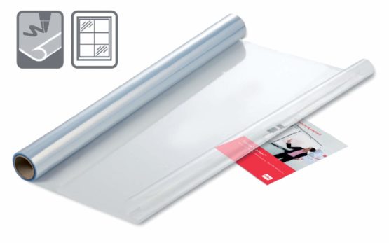 Nobo Whiteboard Sheets - Stick Anywhere for an Instant, Removable Dry Wipe Surface, 800 x 600 mm, Pack of 25, Transparent, Instant Dry Wipe Electrostatic Sheets, 1905158