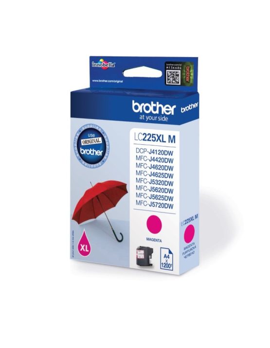 Brother LC-225XLM Inkjet Cartridge, Magenta, Single Pack, High Yield, Includes 1 x Inkjet Cartridge, Brother Genuine Supplies - Image 4