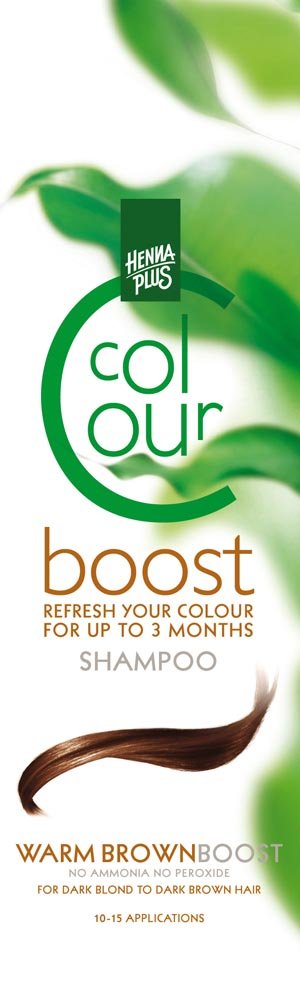 Hennaplus Colour Boost Shampoo Warm Brown, 200 ml (Pack of 1)