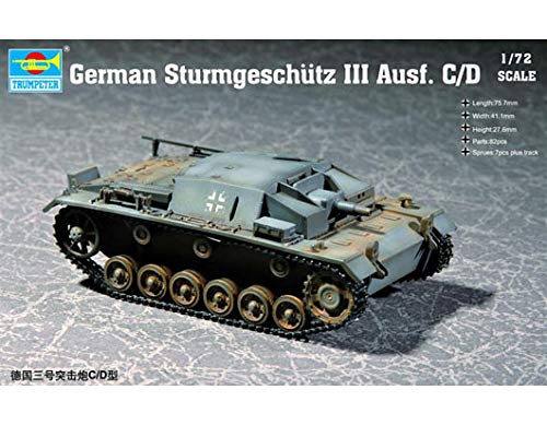 Trumpeter 1:72 - Sturmgeschutz StuG III Ausf.C/D, Various - Image 2