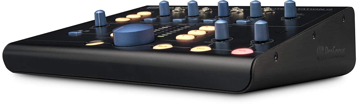 PreSonus Monitor Station V2, Desktop Studio Control Center with Monitor Volume Controller and Headphone Amplifier - Image 3