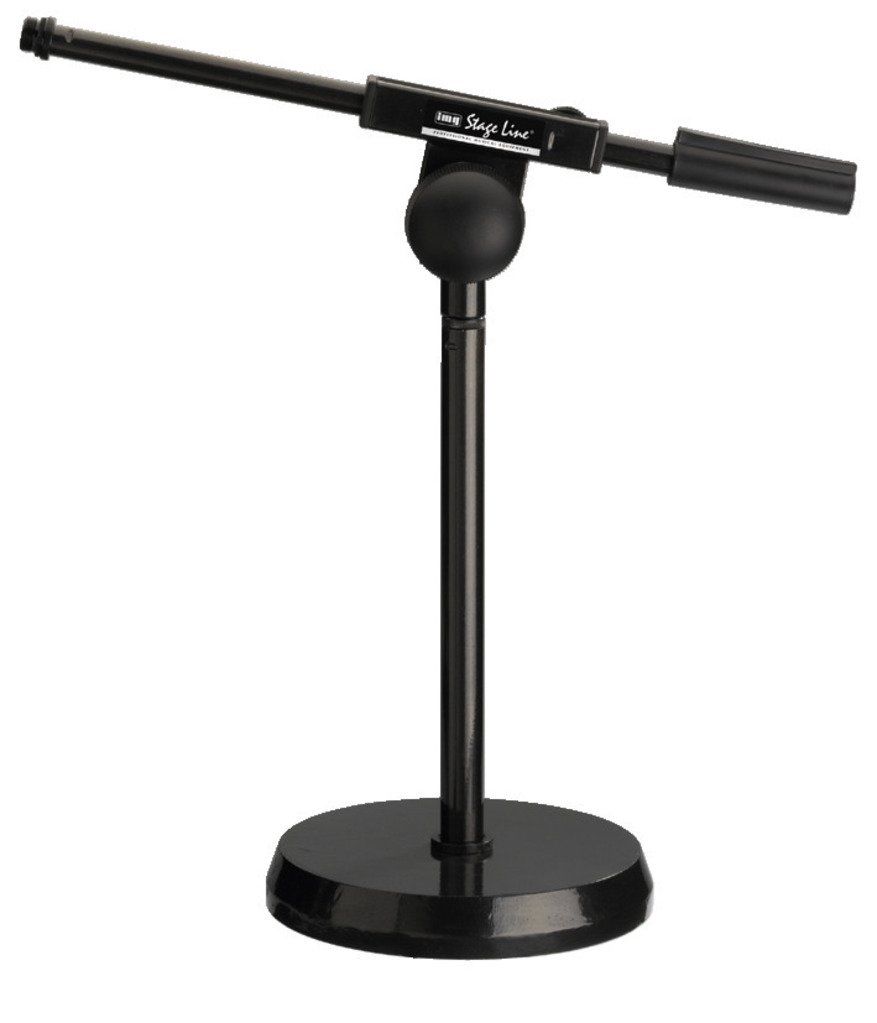 IMG Stage Line MS-100 Desktop Microphone/Floor Stand, Black