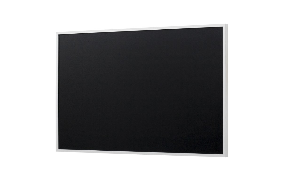 Bi-Office Chalkboard, Black Non Magnetic Surface, White Lined MDF Frame, 58.5 x 38.5 cm, white frame, W59 x H39 cm - Image 3