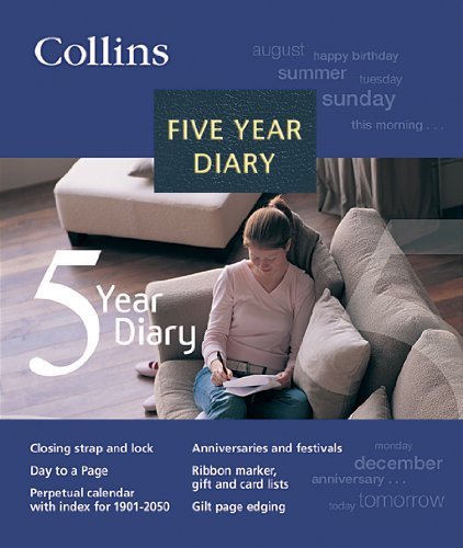 Collins Undated Five Year Diary - Black - A5-5Y1L - Image 3