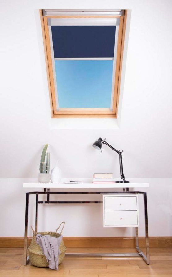 Bloc Skylight Blind for Velux Roof Windows Blockout, Navy, 102 - Image 3