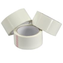 Triplast 48 mm x 66 m Low Noise Packing Parcel Tape - White (Pack of 12)