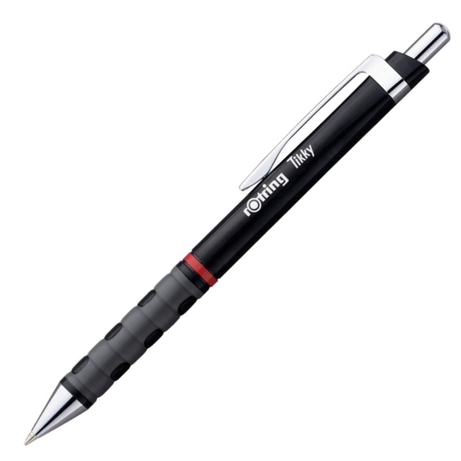 rOtring Tikky Ballpoint Pens, Black, 1 count (Pack of 12) - Image 2