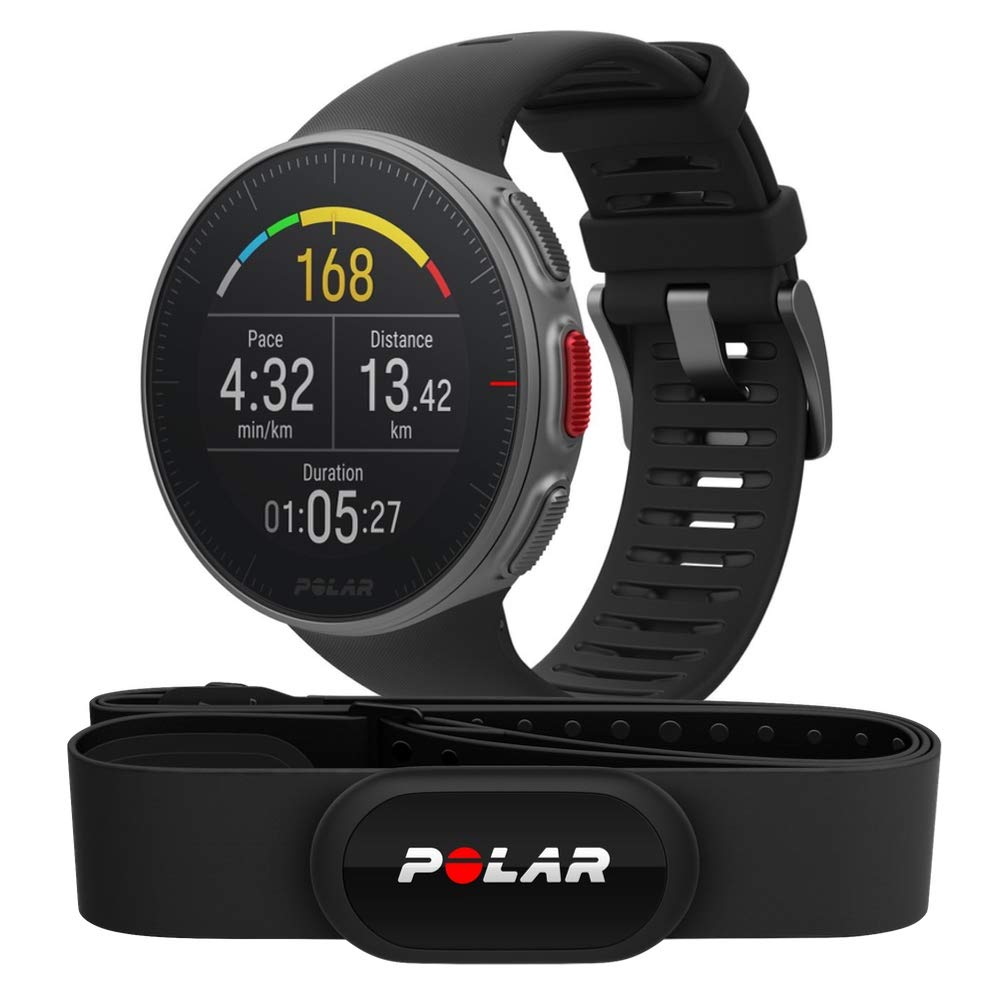 Polar Vantage V with H10, Premium GPS HRM Sports Watch for Men and Women with Ultra-Long Battery Life