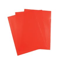 5 Star Office Folder Cut Flush Polypropylene Copy-safe Translucent 120 Micron A4 Red [Pack 25]