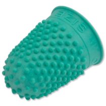Quality Thimblette Rubber for Note-counting Page-turning Size 0 Small Green Ref 265478 [Pack of 10]