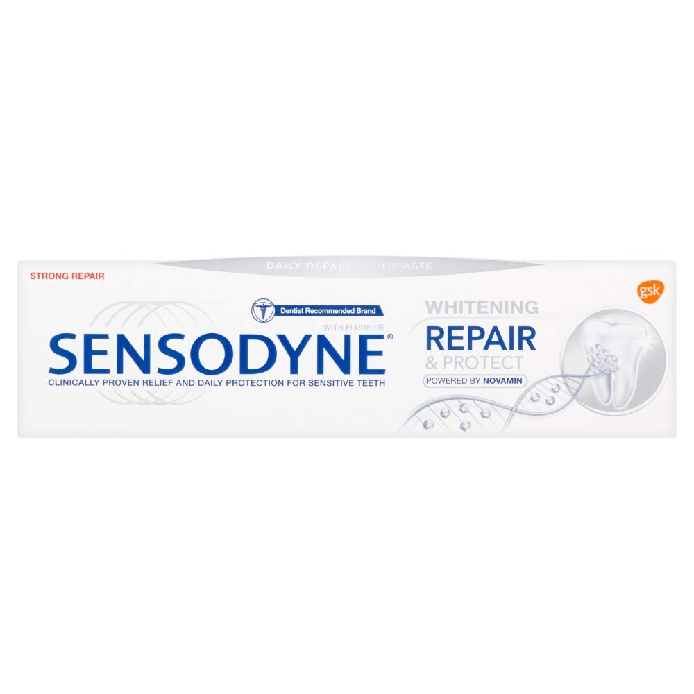 Sensodyne Repair & Protect Whitening Sensitive Toothpaste, 75ml, Multicoloured, 75 ml (Pack of 1)