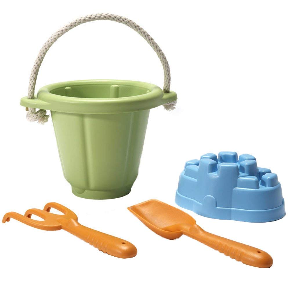 Green Toys Sand Play Set, Green, Pink