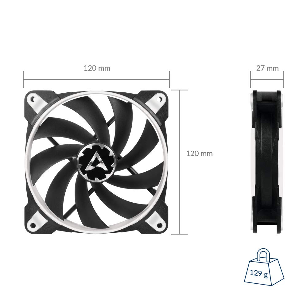 ARCTIC BioniX F120, PC Fan, 120mm Fan, PC Case Fan, 120 mm Gaming Case Fan with PWM Sharing Technology (PST), Quiet motor - Image 2