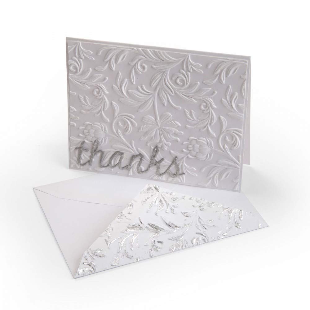 Sizzix 662716 3-D Texture Fades Embossing Folder Botanical - Multi-Colour, One Size, A2 (420 x 594 mm or 16.5 x 23.4 inches) - Image 4