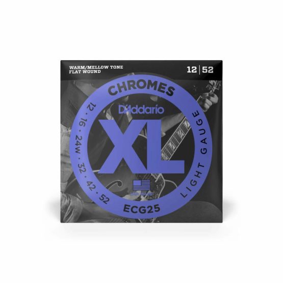 D'Addario ECG25 XL Chromes Light (.012-.052) Electric Guitar Strings - Image 2