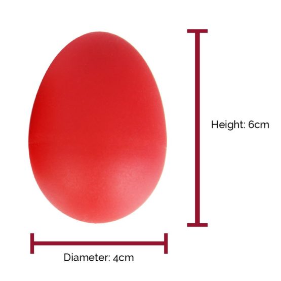 A-Star AP5201RD Plastic Egg Shakers Red - Pair - Rhythm Shakers for Children - Image 3