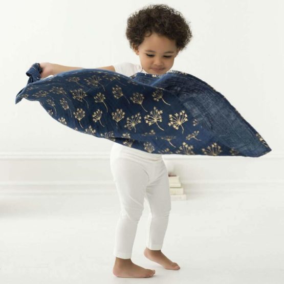 aden + anais 100% Cotton Muslin Musy Squares, Multi-use Baby Cloths for Girls & Boys, 70x70cm, Ideal Newborn & Infant Nursing Set, Perfect Shower Gifts, 3 Pack, metallic gold deco 7235G - Image 2