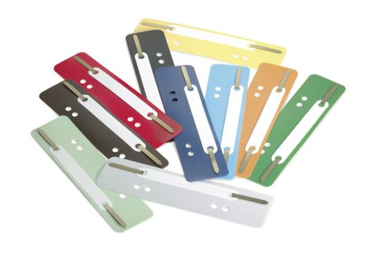 Durable Flexi 690100 Filing Strip Fastener 34 x 150 mm - Assorted Colours (Pack of 250)