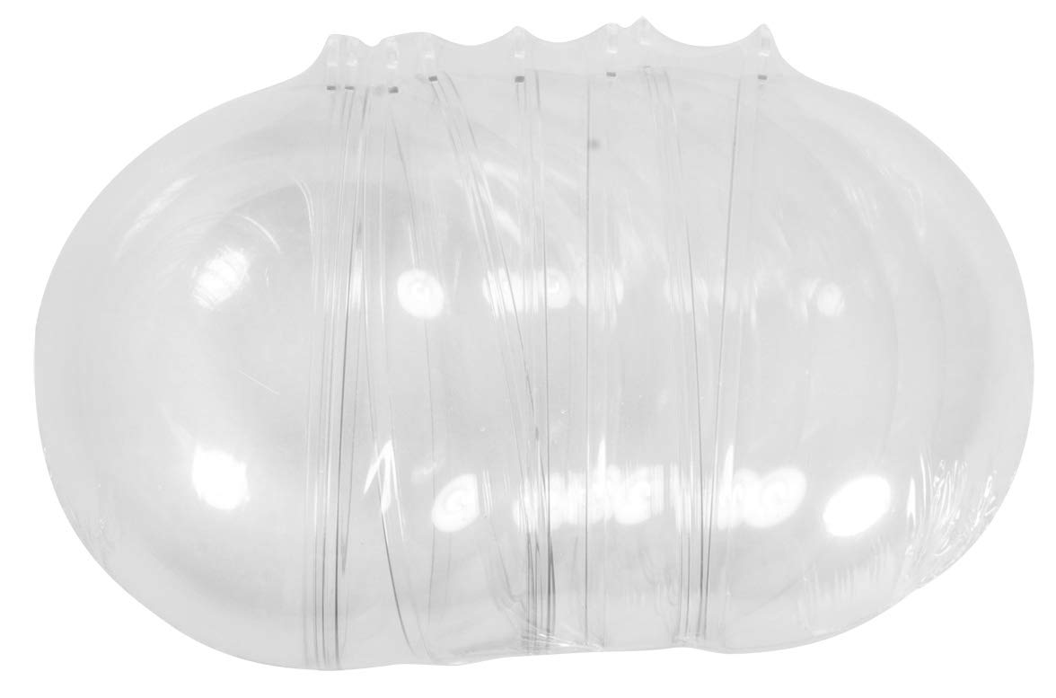 Rayher 39469800 Set of 4 Fillable Plastic Balls with Hanger, Two-Part Baubles to Fill for Crafts and Decoration Clear, 12 cm - Image 2