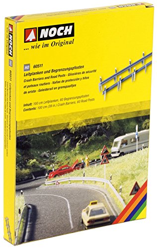 Noch 34111 Crash Barriers and Posts Landscape Modelling, Weiß, 9.25 inches - Image 2
