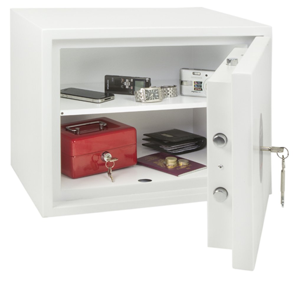 Phoenix Safe Company, SS1182K Fortress, UK Police Approved, Twin Locking Bolts, Key Locking, White Paint Finish - Image 4