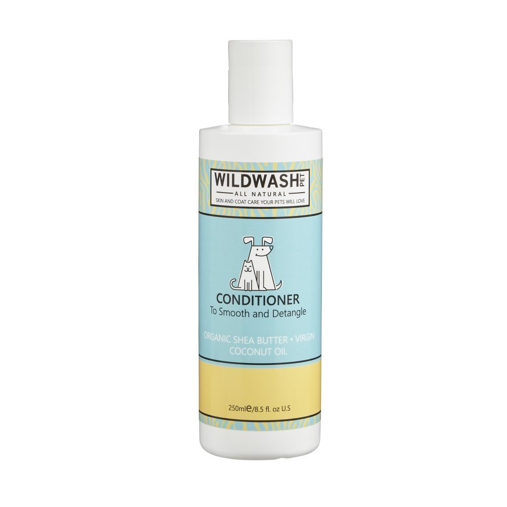 WildWash Conditioner For Sensitive Skin for Dogs and Cats 250ml, Shea Butter and Coconut to Hydrate and Soothe