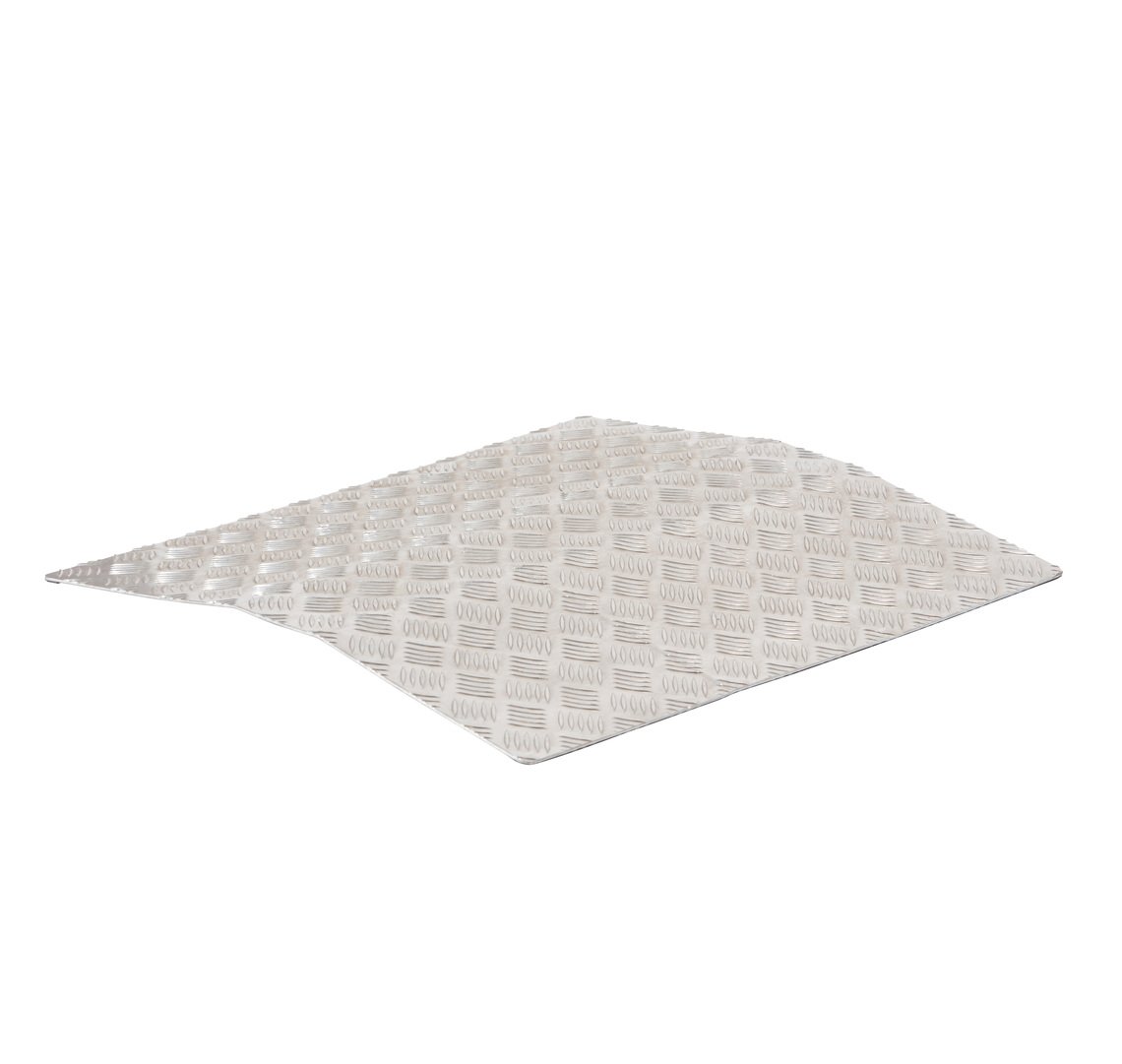 Drive Devilbiss Aluminium Portable Threshold Bridging Ramp, Silver, 70cm (27.5”) : 56cm (22”) : 9.7cm (3”)