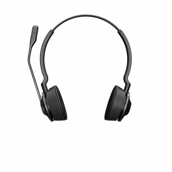 Jabra Engage 65 On-Ear DECT Stereo Headset - Skype For Business Certified Wireless Headphones with Advanced Noise Cancellation for Deskphones and Softphones – Black – UK Version - Image 2
