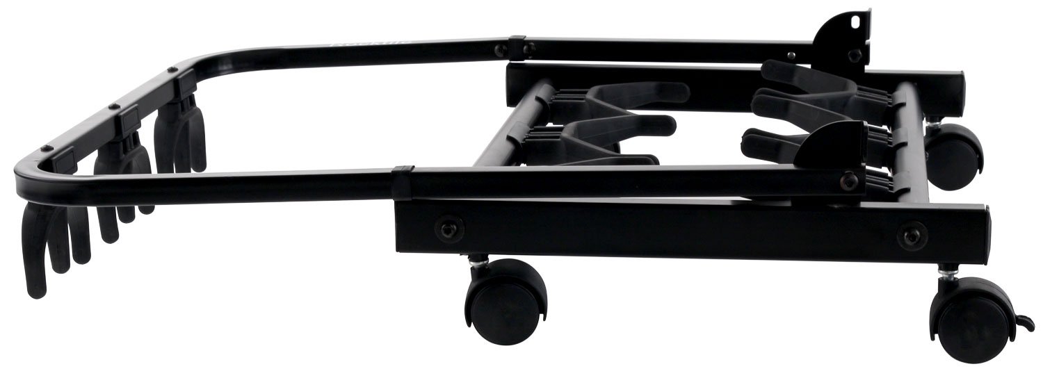 Rocktile Triple Multi Guitar Stand With Wheels For Electric And Acoustic Guitars, black - Image 4