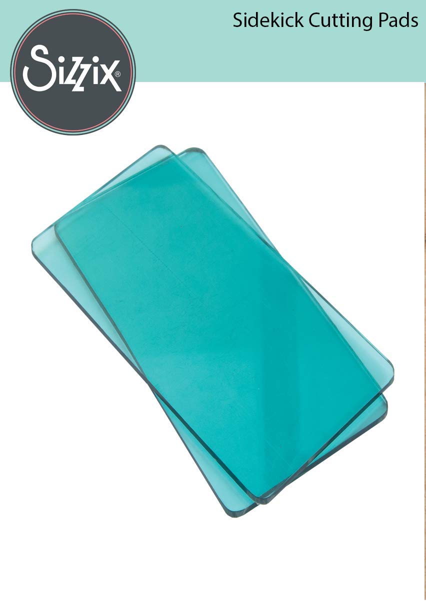 Sizzix 661769 Sidekick Cutting Pads, 1 Pair, Aqua, Multicoloured, 4 7/8" x 2 1/2" - Image 2