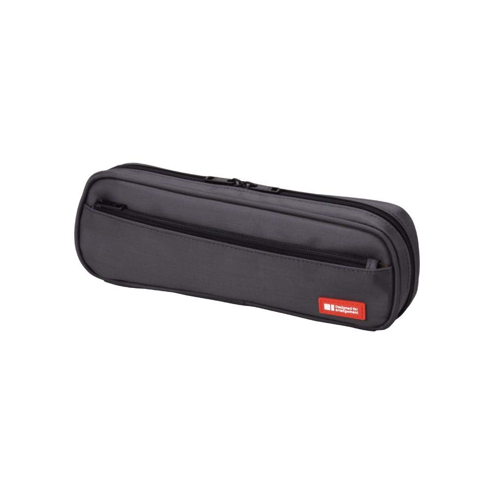 LIHITLAB Pen Case, 9.4 x 1.8 x 3 inches, Black (A7552-24)
