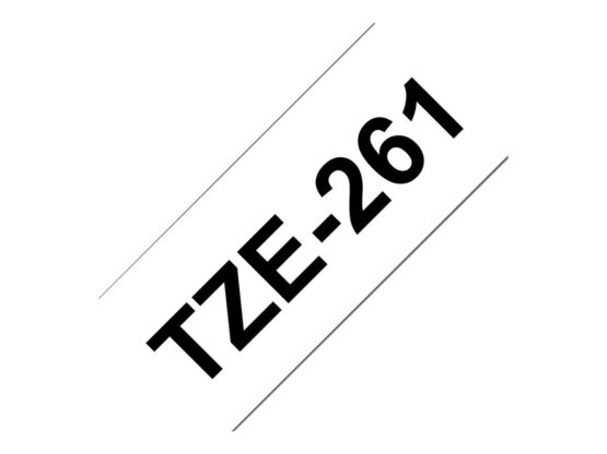 Brother TZe-261 Labelling Tape Cassette, 36 mm (W) x 8 m (L), Laminated, Brother Genuine Supplies - Black on White - Image 2