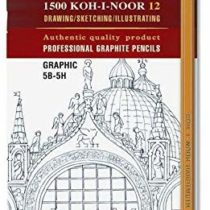 Koh-I-Noor 1502/ 111 Medium Graphic Set Grades 5B 5H, Black
