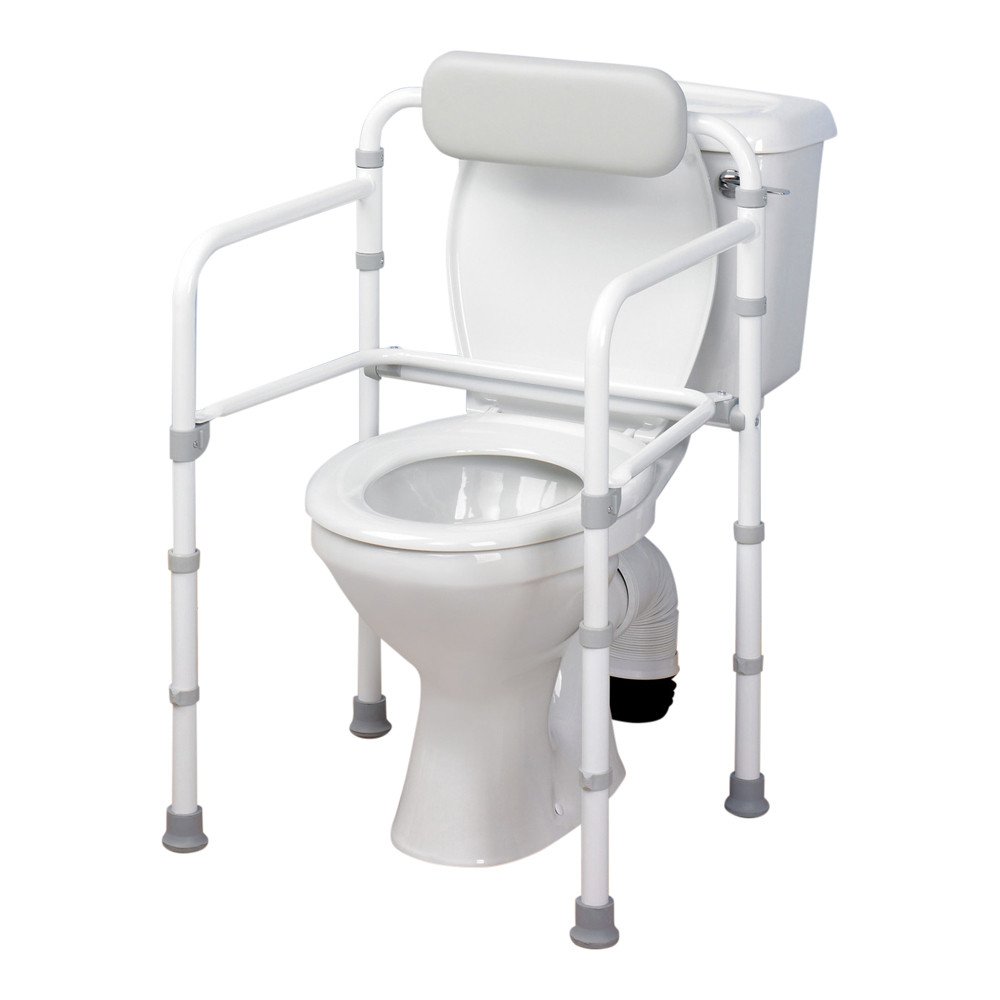 Homecraft UniFrame Folding Toilet Rail, Foldaway Toilet Surround