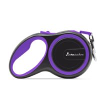 AllPetSolutions Retractable Dog Lead Extending Leash (8M, Purple)