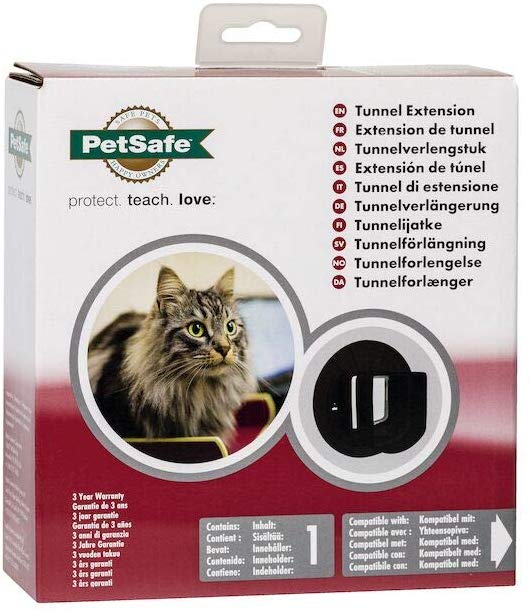 PetSafe Tunnel Extension, Compatible with Microchip & Manual-Locking Cat Flap, Easy Installation, Comfortable Entry