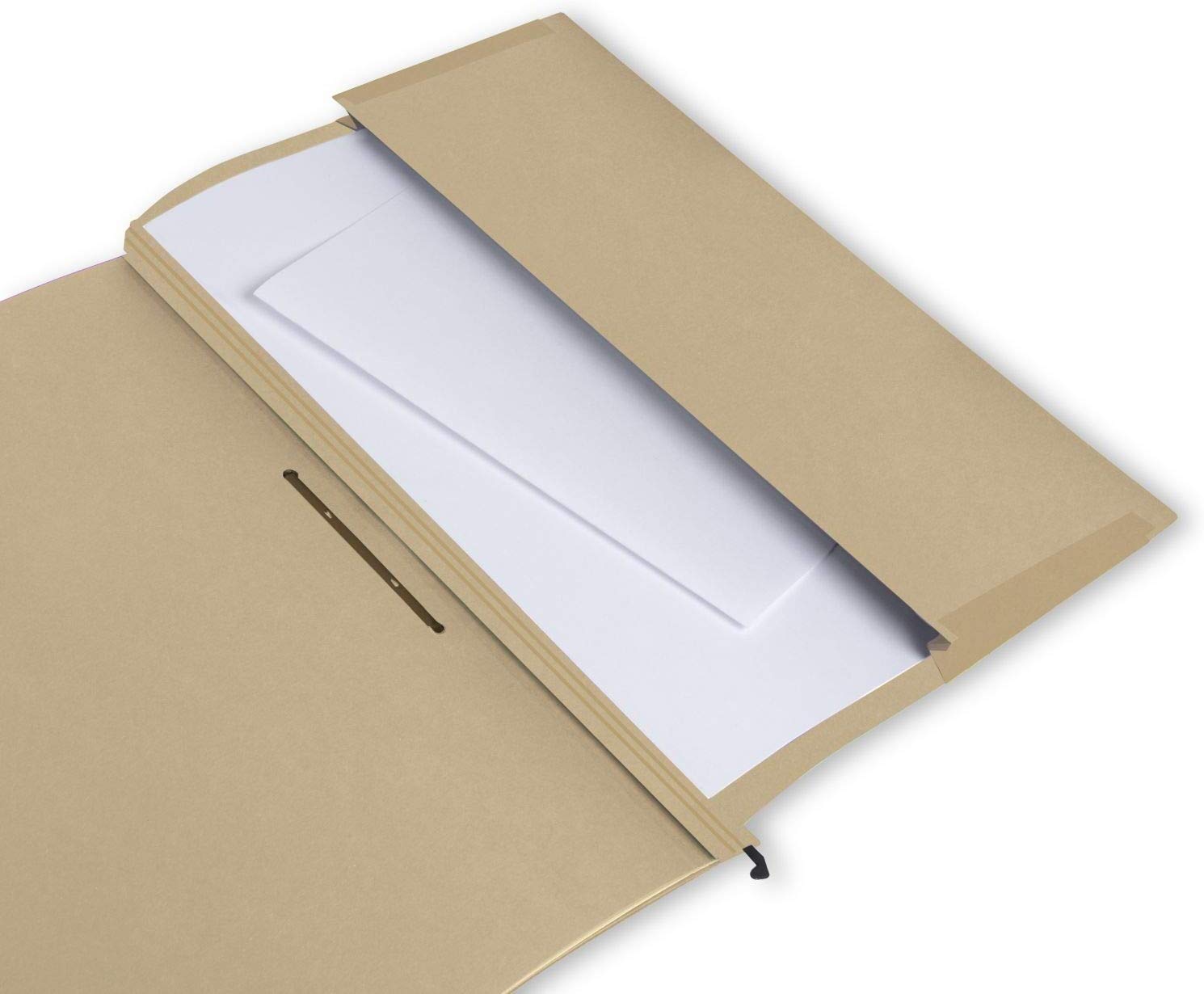 Elba Vertic 1/85442 Suspension Files 245 x 318 x 6 mm Natron 230 g/m² Pack of 50, Naturbraun - Image 3