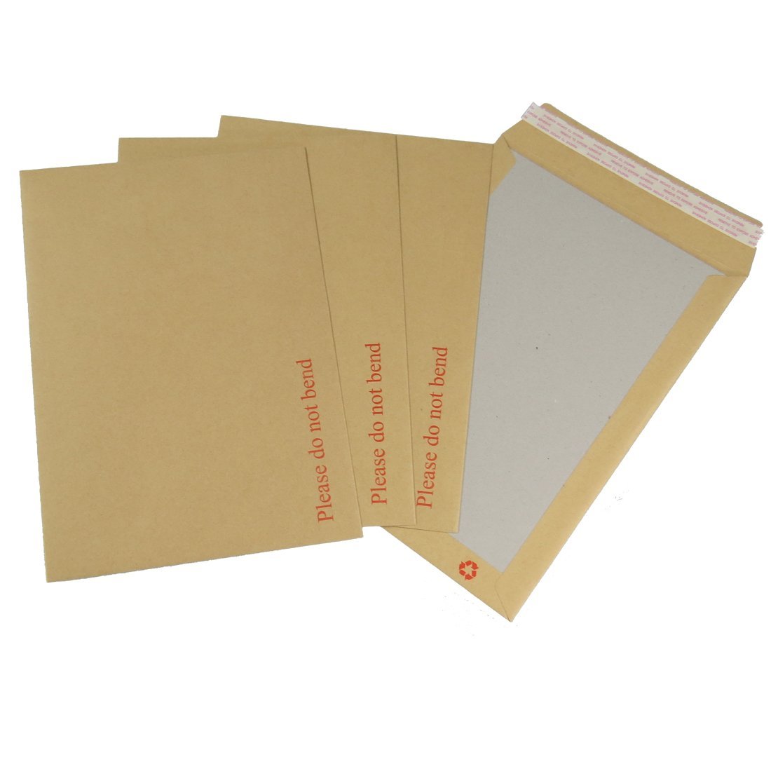 Triplast 250 x A4 C4 Manilla Hard Board Back Envelopes (324x229mm), Cardboard Backed Mailers with Peel & Seal Strip