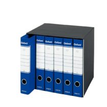 Esselte Group 6 Oxford with Lever Mechanism and Binders with Cover Gruppo da 6 Blue
