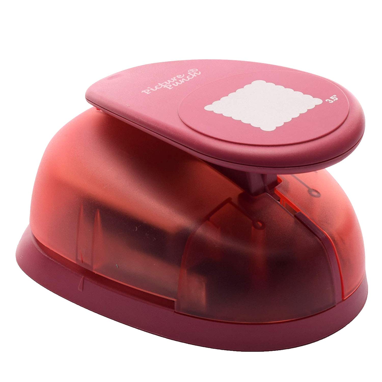 Vaessen Creative Craft Paper Punch - Scalloped Square - 6,6 x 6,6 cm - Circle Cutter for Crafting and Card Making - Image 2