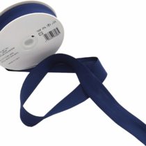 Inastri 25/5/5 mm Bias Binding-Col. 2976-NAVY-20m Roll, polycotton, Dark Navy