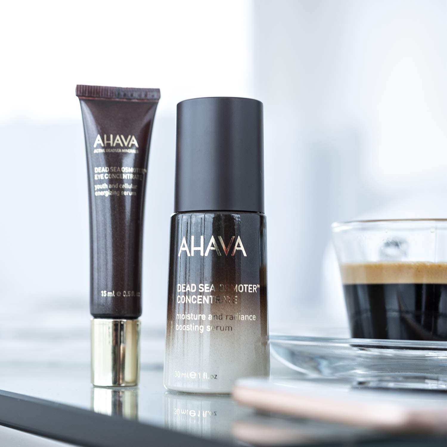AHAVA Dead Sea Osmoter Eye Concentrate Serum, Natural Anti-Aging Treatment for Women and Men, Reduces Puffiness, Dark Circles - Image 4