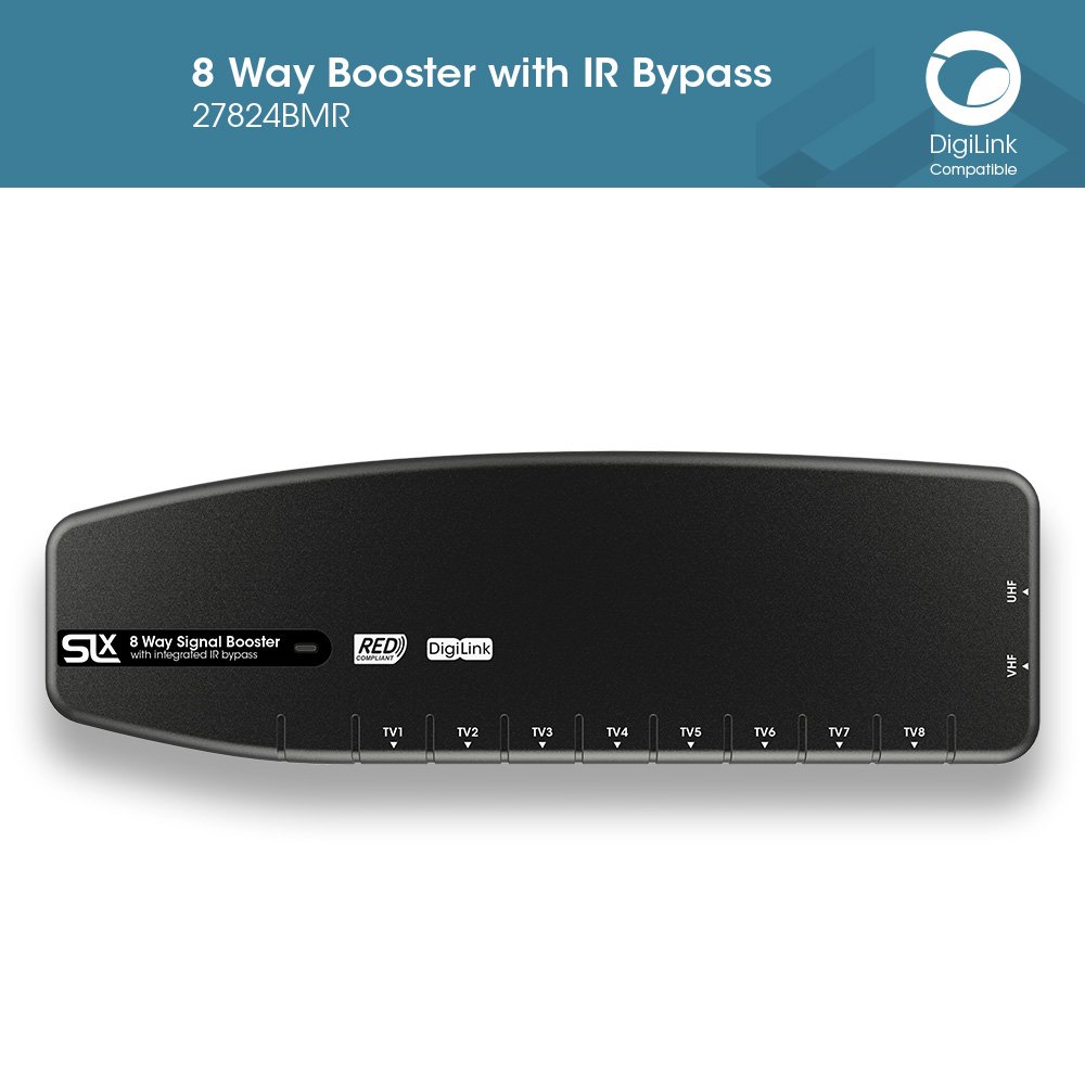 Signal Booster, SLx TV Amplifier 8 Output 27824BMR, Improve Picture Quality And Channel Reception - Image 2